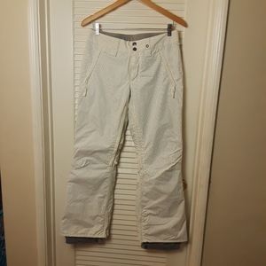 Mens Foursquare Sz Small Pants Snowboarding Ski Outerwear White Pockets Lined